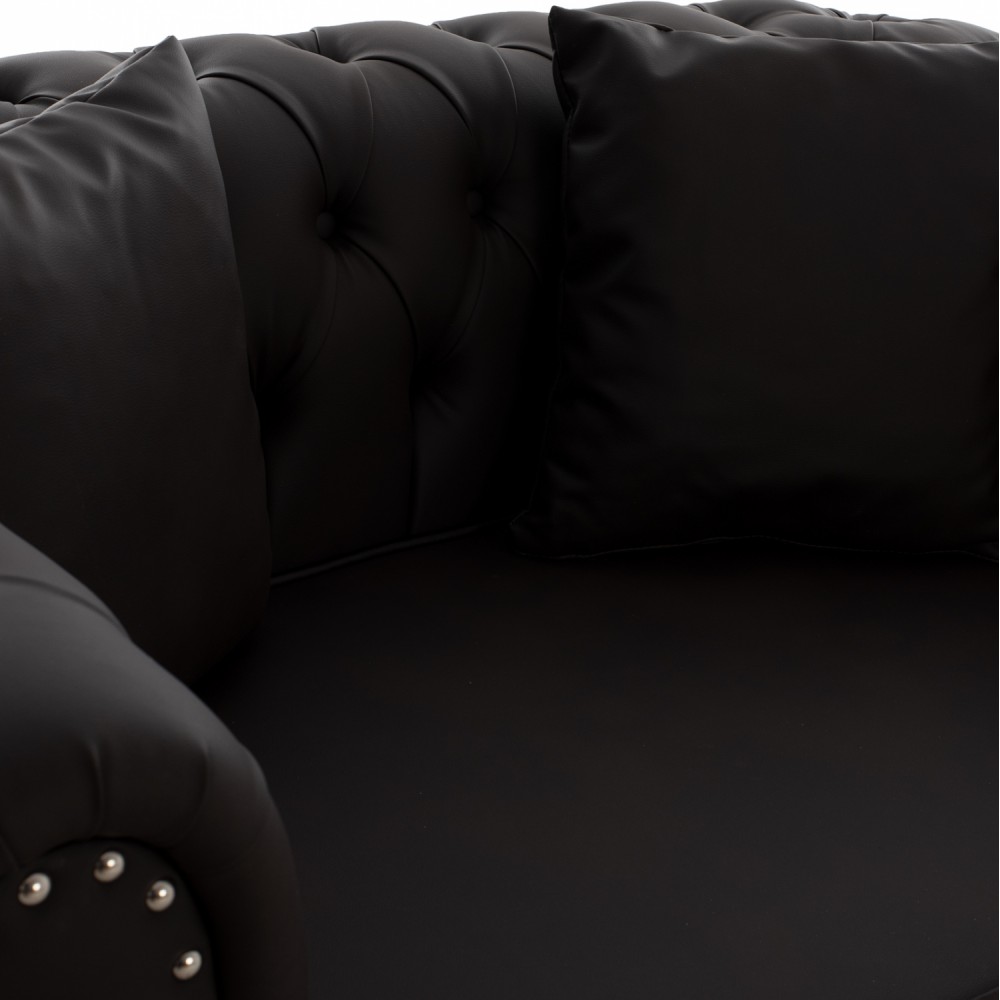 ΚΑΝΑΠΕΣ 2ΘΕΣΙΟΣ Τ. CHESTERFIELD CIELLE ΣΕ ΧΡΩΜΑ ΚΑΦΕ HM3184.03 152x85x80 εκ.