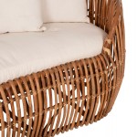 ΚΑΝΑΠΕΣ-ΑΝΑΚΛΙΝΤΡΟ LANTRY HM5991 ΦΥΣΙΚΟ RATTAN- ΛΕΥΚΑ ΜΑΞΙΛΑΡΙΑ 215x60x78Yεκ.