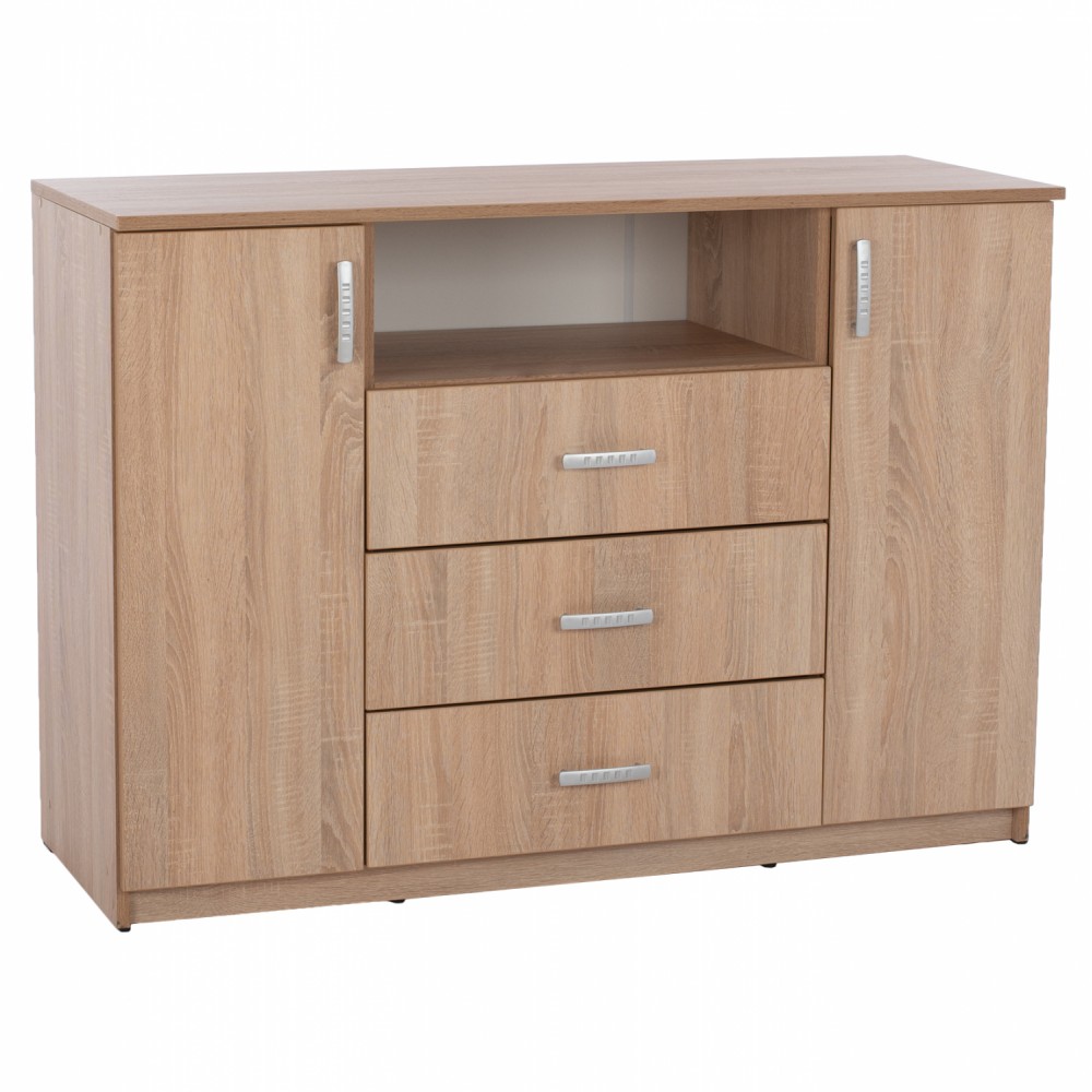 ΜΠΟΥΦΕΣ ΜΕ 2 ΝΤΟΥΛΑΠΙΑ Κ 3 ΣΥΡΤΑΡΙΑ ADLER SONAMA OAK HM2430 120X45X85Yεκ.