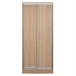 ΝΤΟΥΛΑΠΑ ΣΥΡΟΜΕΝΗ ADLER ΜΕΛΑΜΙΝΗΣ 90x45x210Yεκ. SONAMA OAK 2ΦΥΛΛΗ HM2436.01