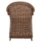 ΠΟΛΥΘΡΟΝΑ ΜΕ ΕΚΡΟΥ ΜΑΞΙΛΑΡΙ KEYLA HM9536 ΚΑΦΕ RATTAN 63x65x87Υεκ.