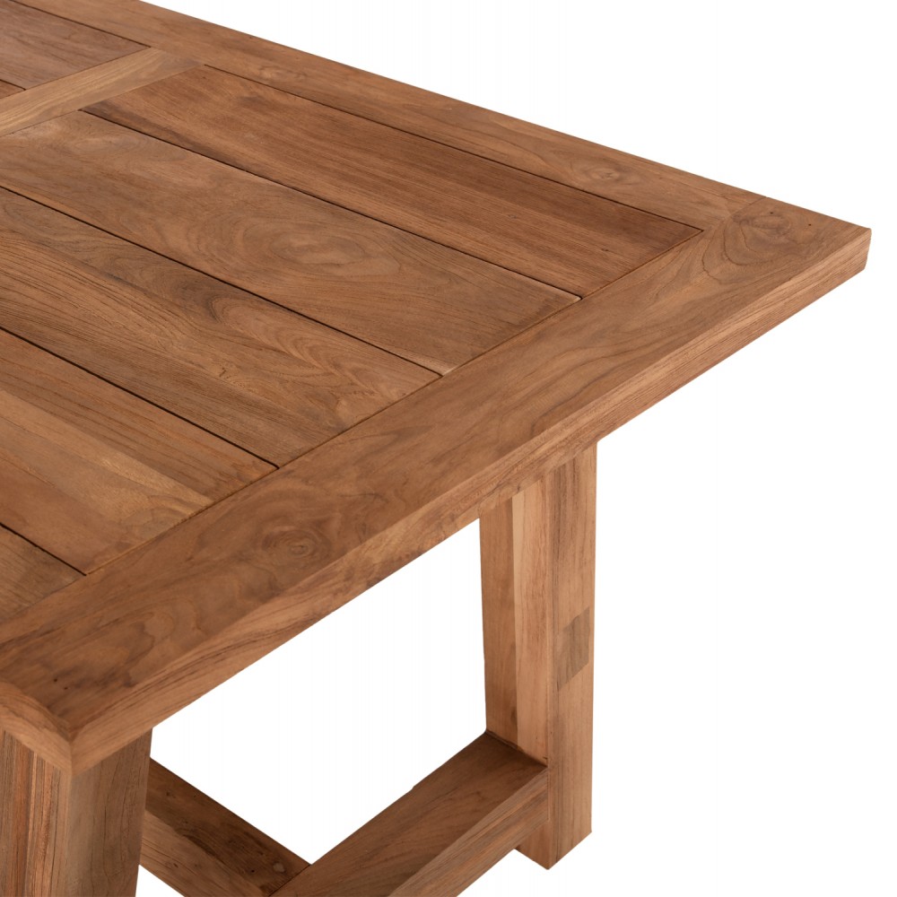 ΤΡΑΠΕΖΙ ΤΡΑΠΕΖΑΡΙΑΣ HM7922 PLUTON RECYCLED TEAK ΣΕ ΦΥΣΙΚΟ ΧΡΩΜΑ 200X100X75Yεκ.