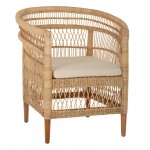 ΠΟΛΥΘΡΟΝΑ MALAWI HM9635.04 ΞΥΛΟ ΜΑΟΝΙ ΕΠΕΝΔΥΣΗ RATTAN ΛΕΥΚΟ ΜΑΞΙΛΑΡΙ ΚΑΘΙΣΜΑΤΟΣ 80x70x86Υεκ.