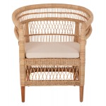 ΠΟΛΥΘΡΟΝΑ MALAWI HM9635.04 ΞΥΛΟ ΜΑΟΝΙ ΕΠΕΝΔΥΣΗ RATTAN ΛΕΥΚΟ ΜΑΞΙΛΑΡΙ ΚΑΘΙΣΜΑΤΟΣ 80x70x86Υεκ.