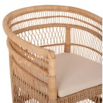 ΠΟΛΥΘΡΟΝΑ MALAWI HM9635.04 ΞΥΛΟ ΜΑΟΝΙ ΕΠΕΝΔΥΣΗ RATTAN ΛΕΥΚΟ ΜΑΞΙΛΑΡΙ ΚΑΘΙΣΜΑΤΟΣ 80x70x86Υεκ.