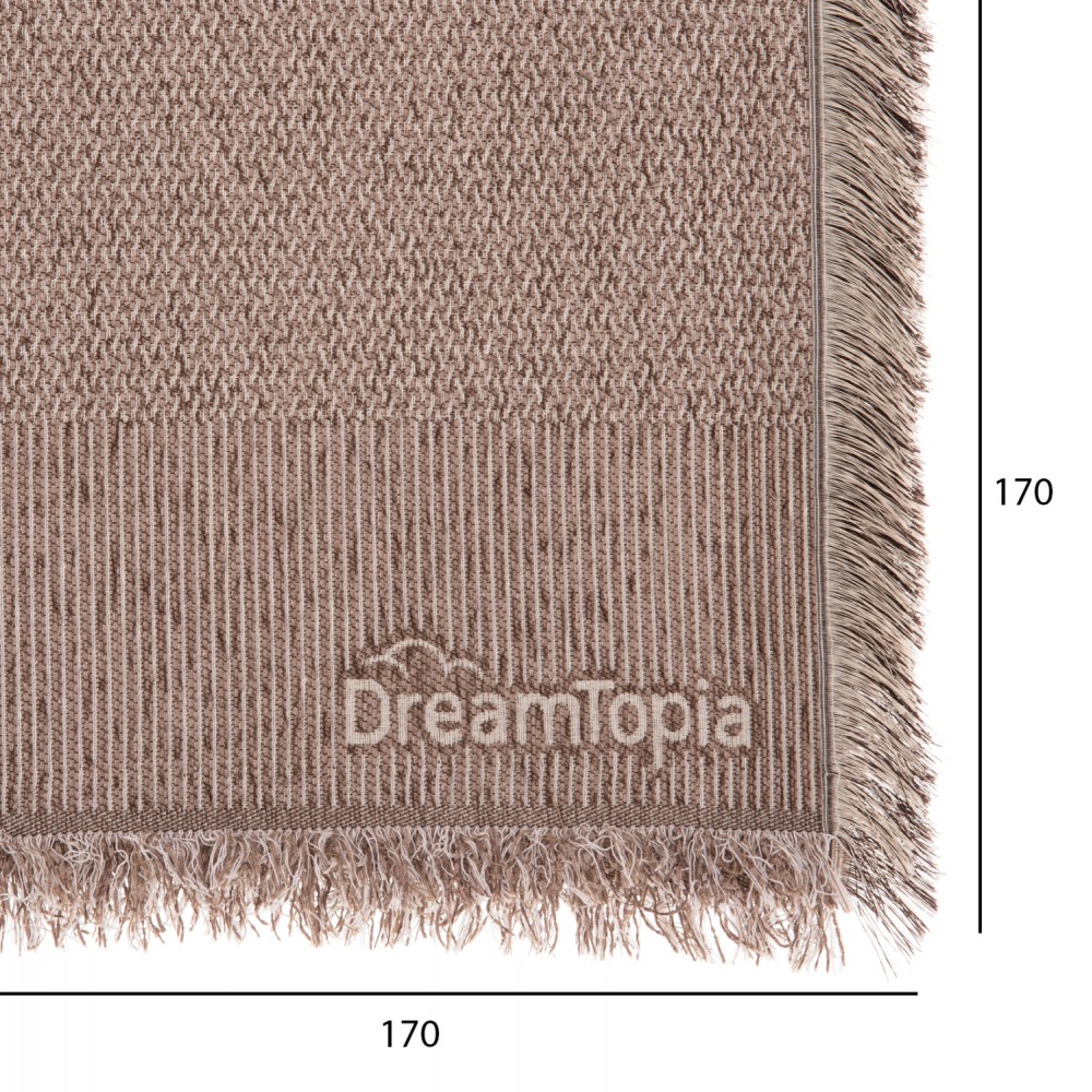 ΡΙΧΤΑΡΙ ME ΚΡΟΣΙΑ DREAMTOPIA HM12164.01 ΣΕ ΚΑΦΕ ΧΡΩΜΑ 178X178εκ.