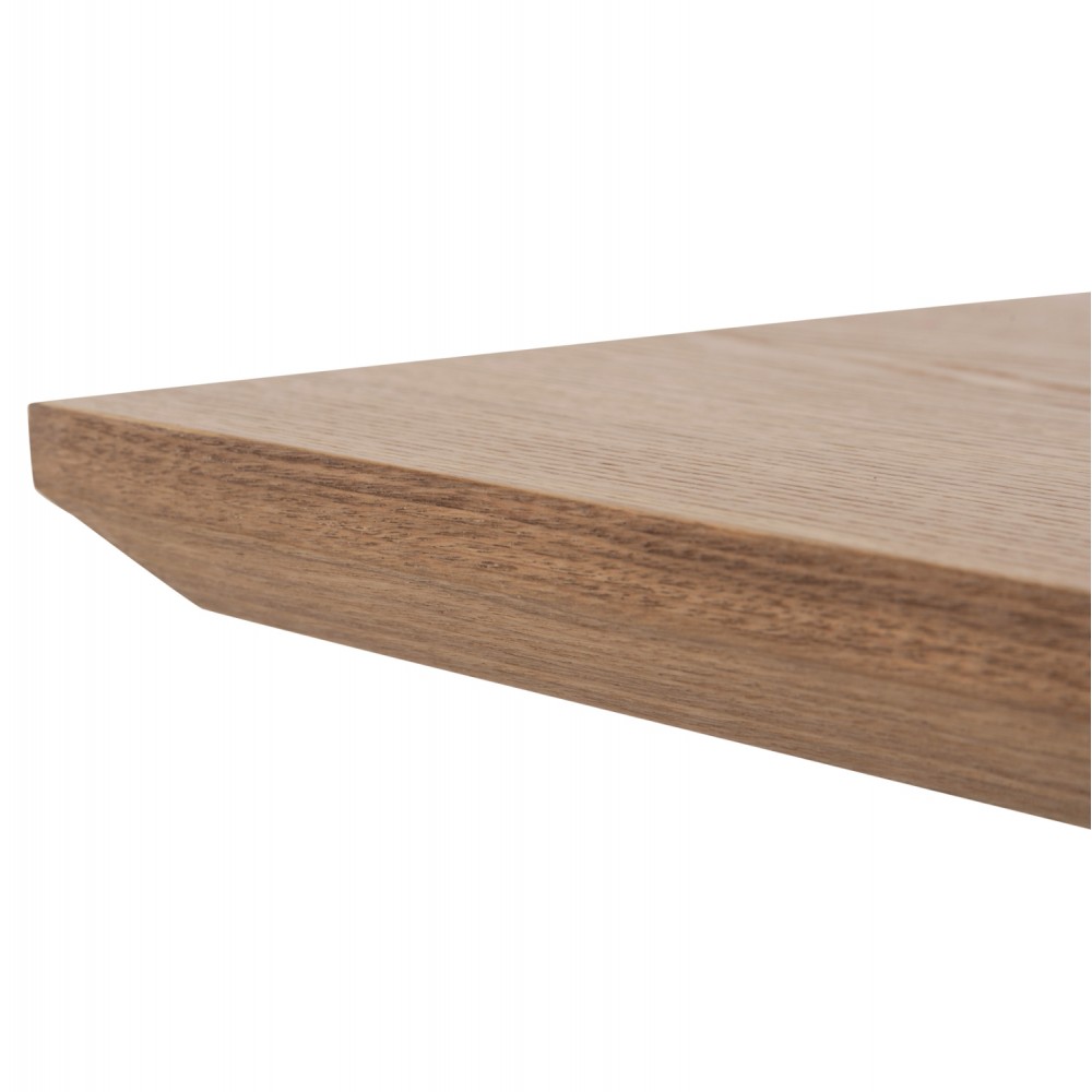 ΤΡΑΠΕΖΙ PAOLO HM9853 MDF ΜΕ ΚΑΠΛΑΜΑ ΦΡΑΞΙΝΟΥ-ΠΟΔΙΑ RUBBERWOOD-ΦΥΣΙΚΟ 180x90x75Yεκ