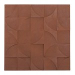 ΠΙΝΑΚΑΣ ΤΕΤΡΑΓΩΝΟΣ ΣΕΙΡΑ SANTORINI HM4524 MDF ΣΕ ΚΑΦΕ ΧΡΩΜΑ 80x5(πάχος)x80Υεκ.