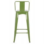 ΣΚΑΜΠΟ BAR ΜΕΤΑΛΛΙΚΟ MELITA ME ΠΛΑΤΗ ΣΕ LIGHT OLIVE GREEN HM8643.13 43Χ43Χ100εκ.