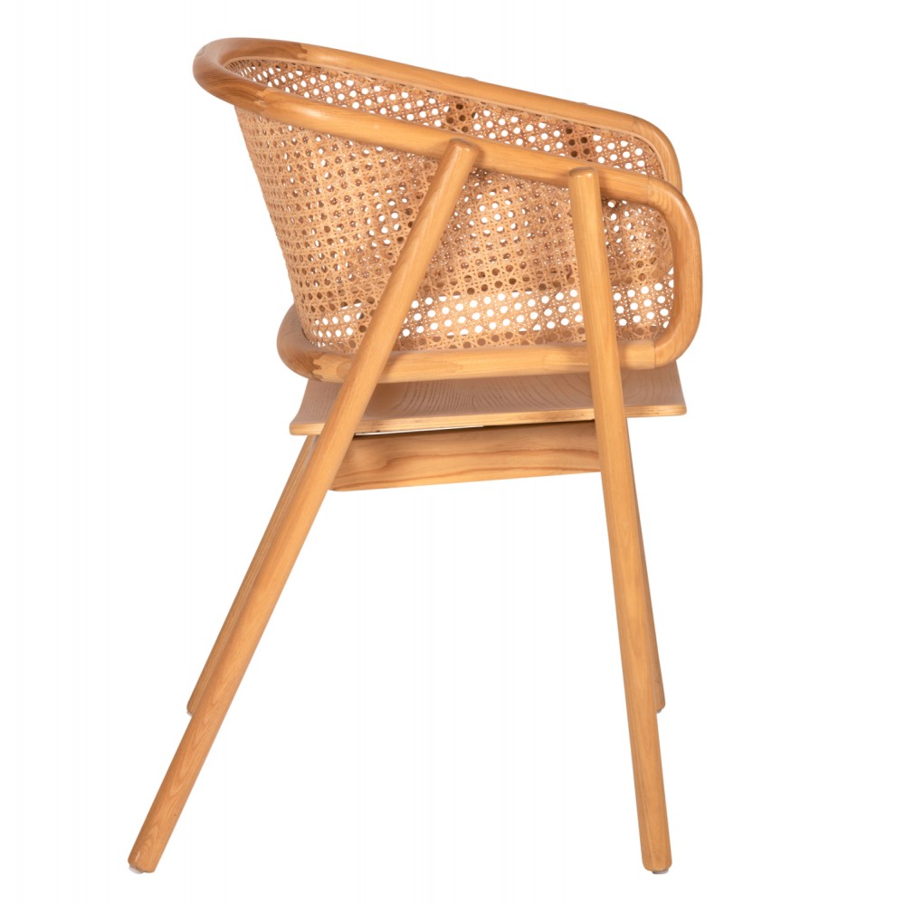 ΠΟΛΥΘΡΟΝΑ KENLEE HM9872 ΦΡΑΞΙΝΟΣ ΚΑΙ ΦΥΣΙΚΟ RATTAN RATTAN ΣΕ ΦΥΣΙΚΟ 57,5x55x81Yεκ.