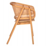 ΠΟΛΥΘΡΟΝΑ KENLEE HM9872 ΦΡΑΞΙΝΟΣ ΚΑΙ ΦΥΣΙΚΟ RATTAN RATTAN ΣΕ ΦΥΣΙΚΟ 57,5x55x81Yεκ.