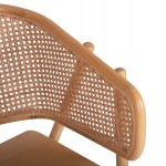 ΠΟΛΥΘΡΟΝΑ KENLEE HM9872 ΦΡΑΞΙΝΟΣ ΚΑΙ ΦΥΣΙΚΟ RATTAN RATTAN ΣΕ ΦΥΣΙΚΟ 57,5x55x81Yεκ.