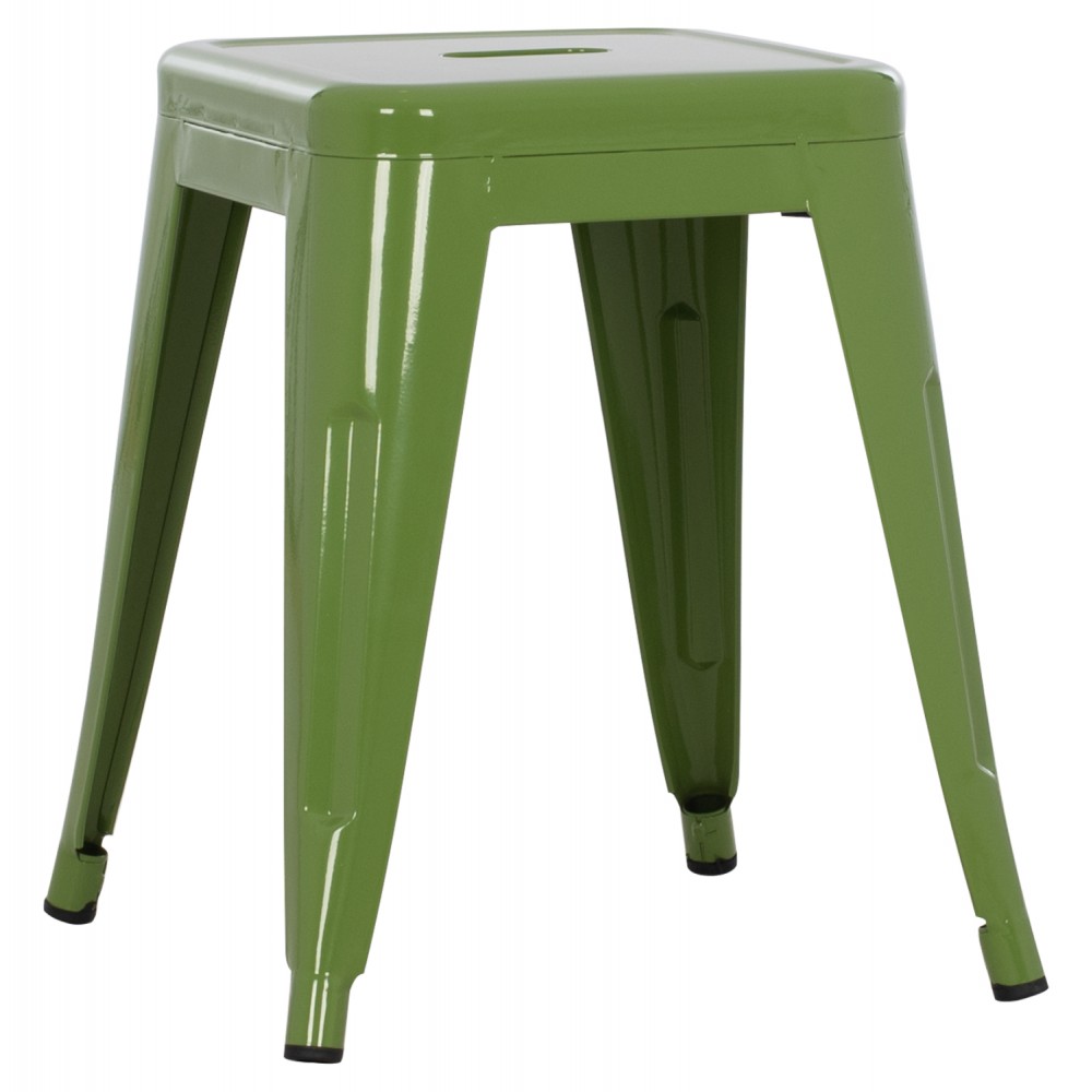 ΣΚΑΜΠΟ ΜΕΤΑΛΛΙΚΟ MELITA HM0096.53 ΣΕ LIGHT OLIVE GREEN ΧΡΩΜΑ 37x37x45Υεκ.