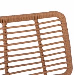 ΣΚΑΜΠΟ ΜΕΤΑΛΛΙΚΟ ΜΕ ΜΑΞΙΛΑΡΙ ALLEGRA HM5455 ΜΕ WICKER ΜΠΕΖ 46,5x55x117,5Υ εκ.