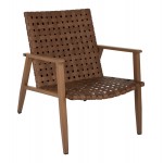 ΠΟΛΥΘΡΟΝΑ ΜΕΤΑΛΛΟ ΟΨΗ ΞΥΛΟΥ & RATTAN ΔΕΡΜΑ-LOOK 63,5x75,5x77εκ.HM5868.01