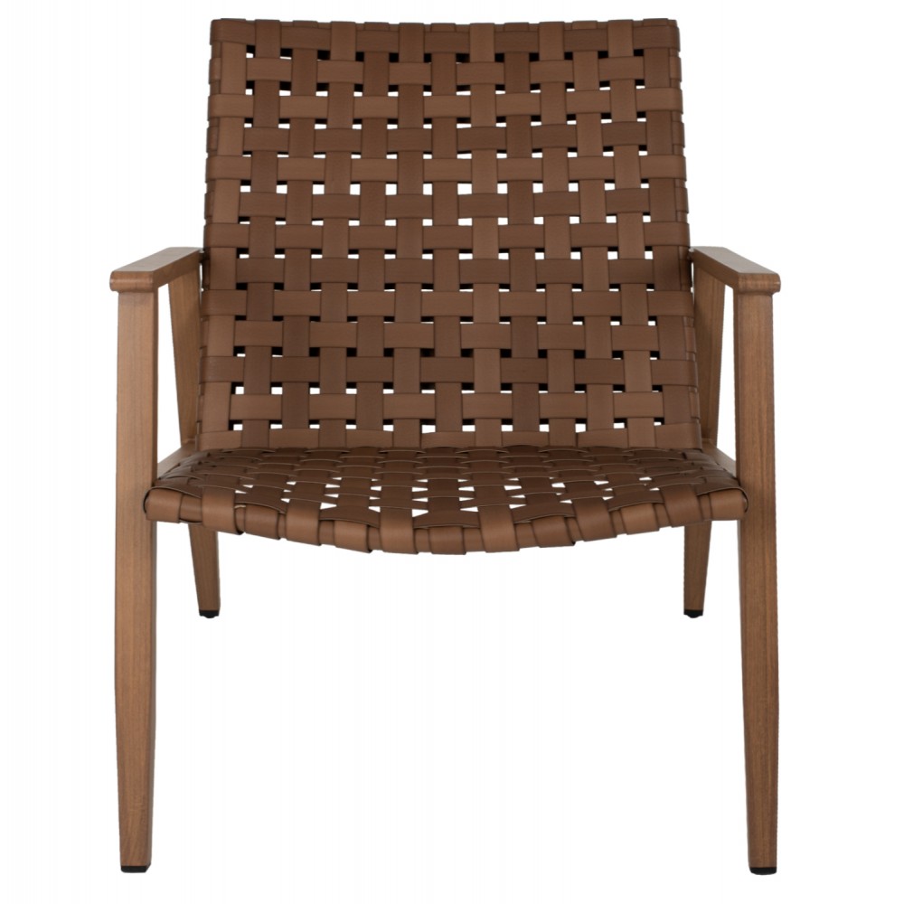 ΠΟΛΥΘΡΟΝΑ ΜΕΤΑΛΛΟ ΟΨΗ ΞΥΛΟΥ & RATTAN ΔΕΡΜΑ-LOOK 63,5x75,5x77εκ.HM5868.01