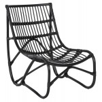 ΠΟΛΥΘΡΟΝΑ GRINN HM9815.02 ΡΑΒΔΟΙ RATTAN ΣΕ ΜΑΥΡΟ 56,5x73,5x79,5Υ εκ.