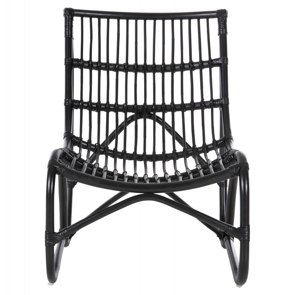 ΠΟΛΥΘΡΟΝΑ GRINN HM9815.02 ΡΑΒΔΟΙ RATTAN ΣΕ ΜΑΥΡΟ 56,5x73,5x79,5Υ εκ.