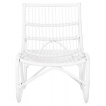 ΠΟΛΥΘΡΟΝΑ GRINN HM9815.03 ΡΑΒΔΟΙ RATTAN ΣΕ ΛΕΥΚΟ 56,5x73,5x79,5Υ εκ.