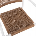 ΠΟΛΥΘΡΟΝΑ ΑΛΟΥΜΙΝΙΟΥ STER HM5786.11 ΛΕΥΚΗ-ΣΥΝΘ.RATTAN ΜΠΕΖ 55,5x53x78Υεκ.