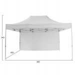 GAZEBO ΕΠΑΓΓΕΛΜΑΤΙΚΟ ΒΑΡΕΩΣ ΤΥΠΟΥ CRESSEN HM6306 ΠΤΥΣΣΟΜΕΝΟ ΑΛΟΥΜΙΝΙΟΥ 3x4,5x3,4Y