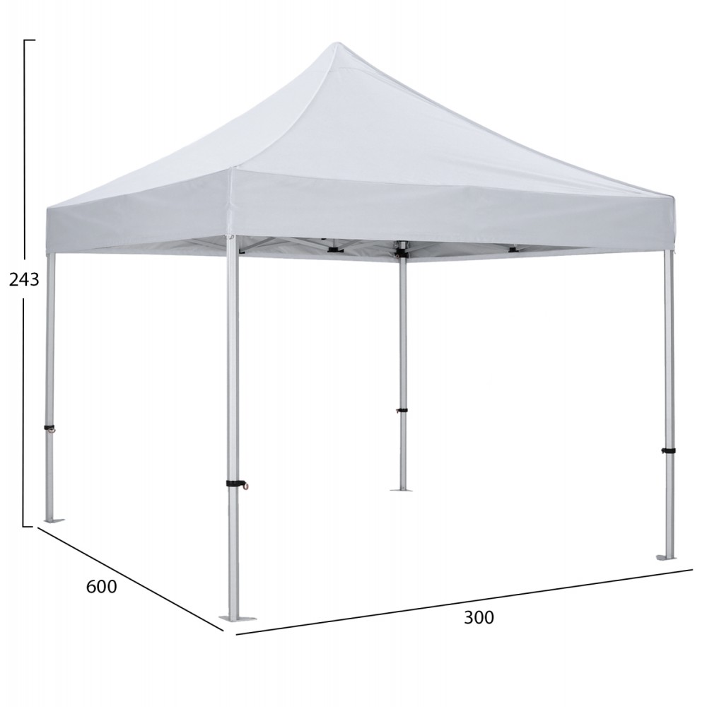 GAZEBO ΕΠΑΓΓΕΛΜΑΤΙΚΟ ΒΑΡΕΩΣ ΤΥΠΟΥ MATTHEW-AL HM6313 ΠΤΥΣΣΟΜΕΝΟ ΑΛΟΥΜΙΝΙΟΥ 3x3x3,4Y