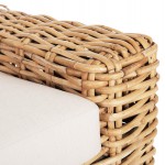 ΠΟΛΥΘΡΟΝΑ TROPEL HM9810 ΞΥΛΟ MANGO-RATTAN ΦΥΣΙΚΟ-ΛΕΥΚΑ ΜΑΞΙΛΑΡΙΑ 110x88x70-85Υεκ.