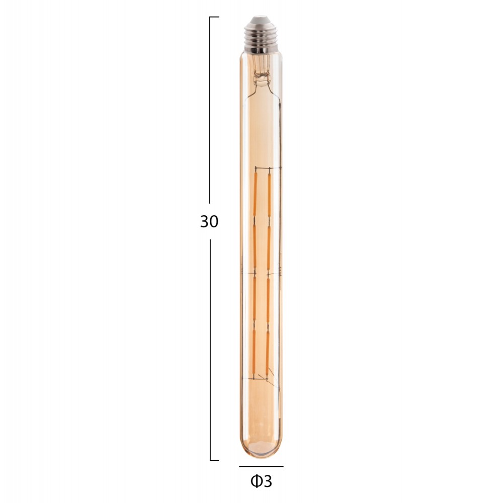 ΛΑΜΠΤΗΡΑΣ HM4191 LED FILAMENT 8W E27 3000K GOLD DIMMABLE