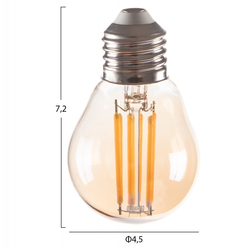 ΛΑΜΠΤΗΡΑΣ HM4046.02 LED FILAMENT 6W E27 3000K GOLD DIMMABLE