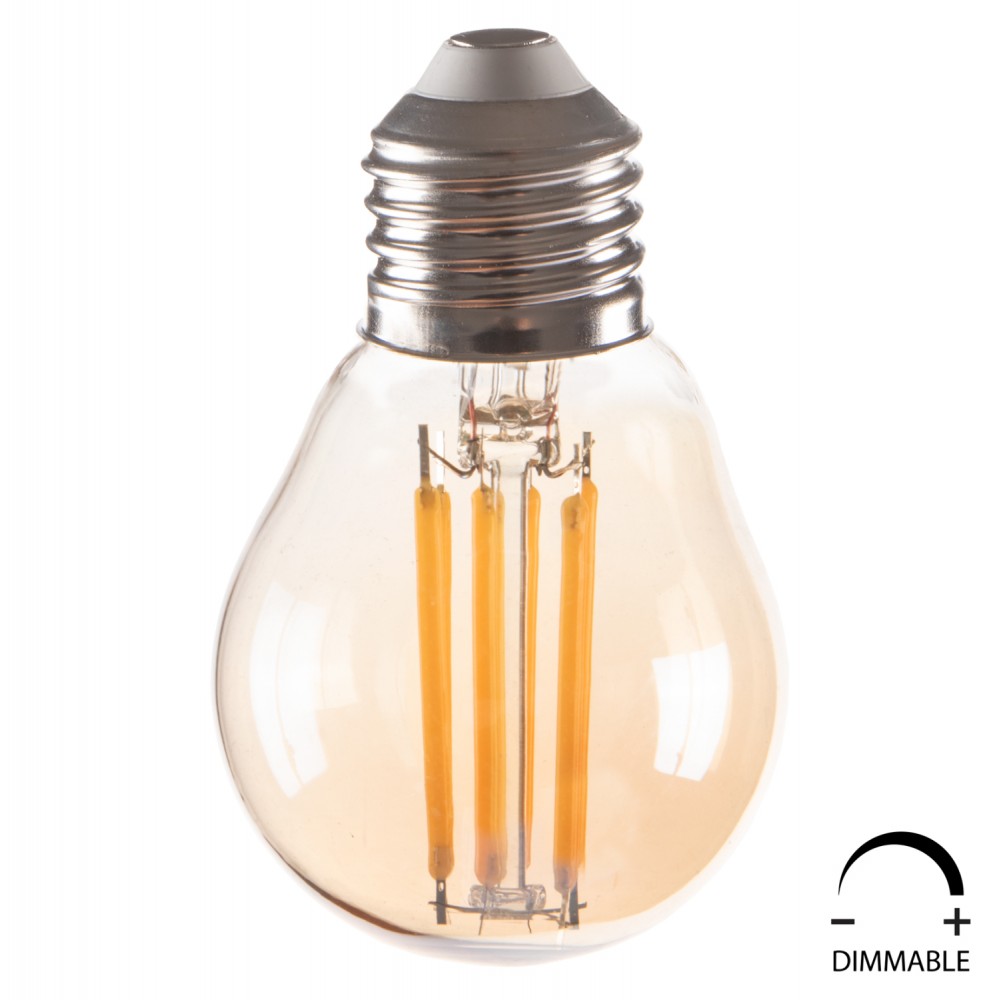 ΛΑΜΠΤΗΡΑΣ HM4046.02 LED FILAMENT 6W E27 3000K GOLD DIMMABLE