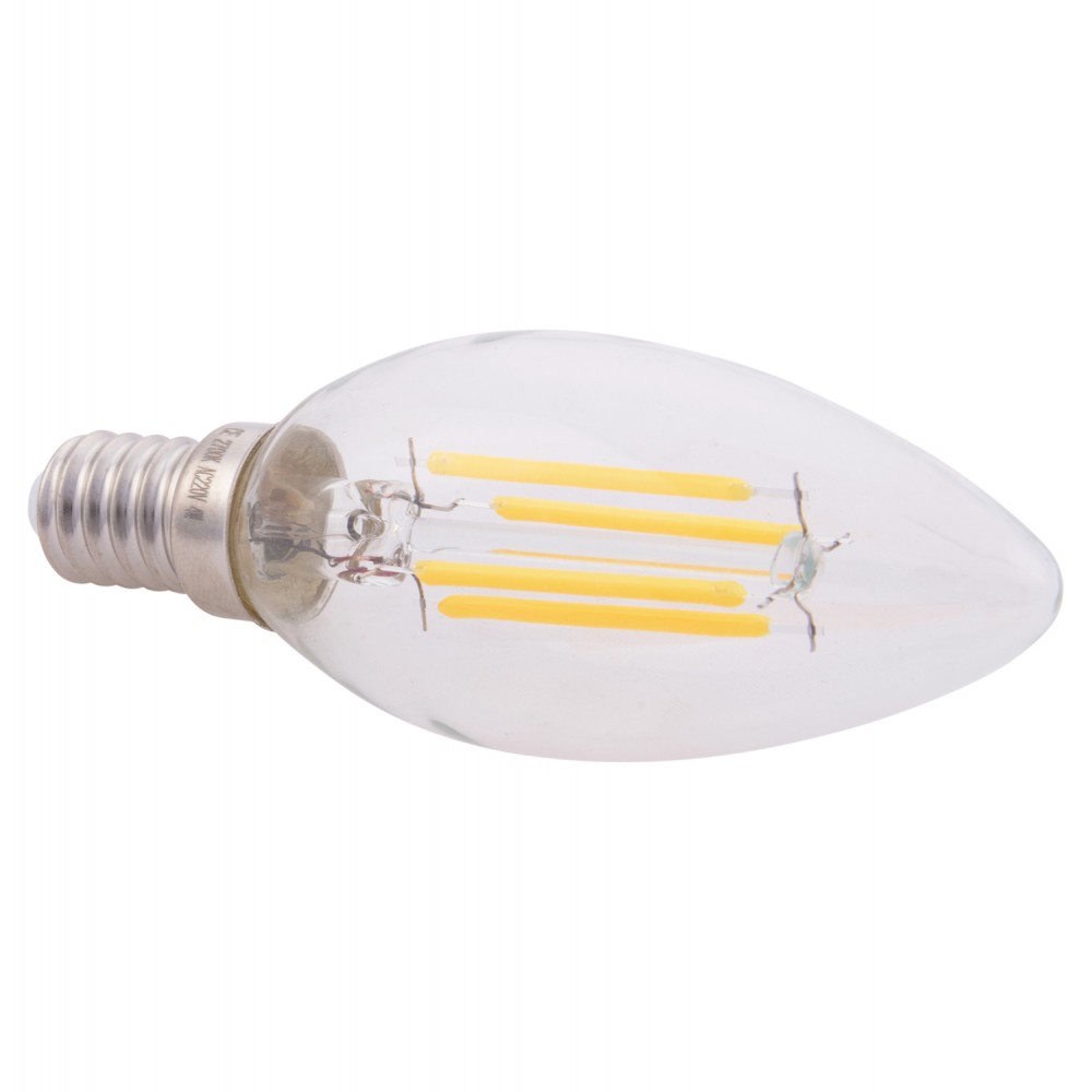 ΛΑΜΠΤΗΡΑΣ LED FILAMENT 4W E14 3000K ΔΙΑΦΑΝΟΣ DIMMABLE HM4048.01