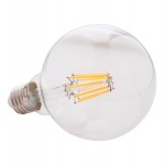 ΛΑΜΠΤΗΡΑΣ GLOBO LED FILAMENT 8W E27 3000K ΔΙΑΦΑΝΟΣ DIMMABLE HM4050.01