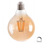 ΛΑΜΠΤΗΡΑΣ GLOBO LED FILAMENT 8W E27 3000K ΧΡΥΣΟ DIMMABLE HM4050.02