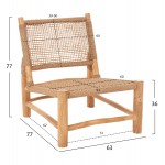 ΣΑΛΟΝΙ ΕΞΩΤ. ΧΩΡΟΥ 4ΤΜΧ LONDER HM11957 ΜΑΣΙΦ TEAK-ΣΥΝΘ.RATTAN-ΦΥΣΙΚΟ