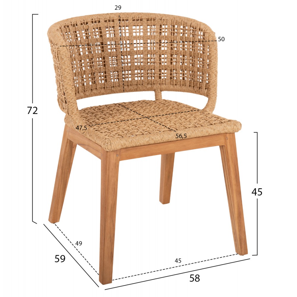 ΣΕΤ ΤΡΑΠΕΖΑΡΙΑΣ 5ΤΜΧ FARLEY HM21076.02 ΣΤΡΟΓΓΥΛΟ ΤΡΑΠΕΖΙ Φ150εκ. & 4 ΚΑΡΕΚΛΕΣ