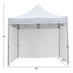 GAZEBO ΕΠΑΓΓΕΛΜΑΤΙΚΟ ΒΑΡΕΩΣ ΤΥΠΟΥ CRESSEN HM21097.01 ΠΤΥΣΣΟΜΕΝΟ ΑΛΟΥΜΙΝΙΟΥ 3x3x3,4Yεκ