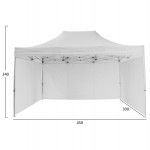 GAZEBO ΕΠΑΓΓΕΛΜΑΤΙΚΟ ΒΑΡΕΩΣ ΤΥΠΟΥ CRESSEN HM21098.01 ΠΤΥΣΣΟΜΕΝΟ ΑΛΟΥΜΙΝΙΟΥ 3x4,5x3,4Yμ