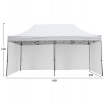 GAZEBO ΕΠΑΓΓΕΛΜΑΤΙΚΟ ΒΑΡΕΩΣ ΤΥΠΟΥ CRESSEN HM21099.01 ΠΤΥΣΣΟΜΕΝΟ ΑΛΟΥΜΙΝΙΟΥ 3x6x3,4Yμ