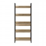 Βιβλιοθήκη Connect Megapap χρώμα florida oak 73x35x172εκ.