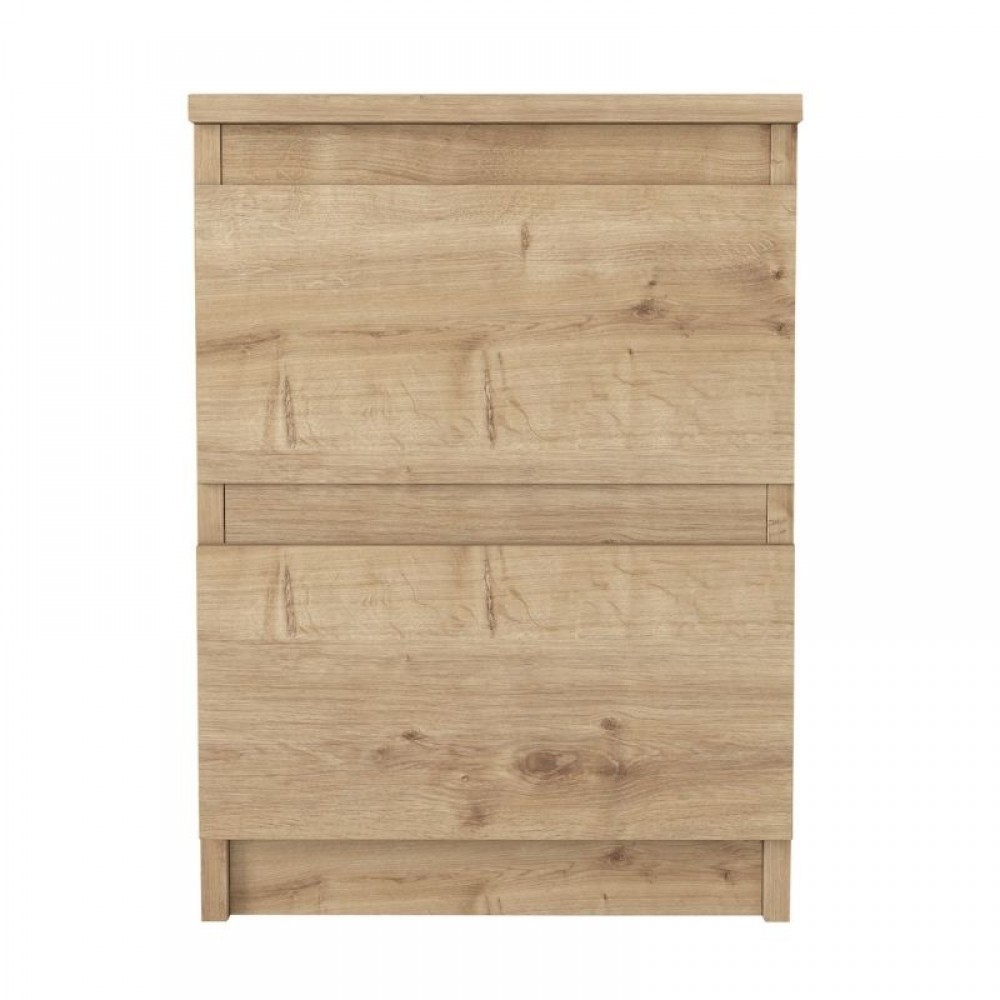 Κομοδίνο Breve Megapap χρώμα sapphire oak 39,8x41,8x55εκ.