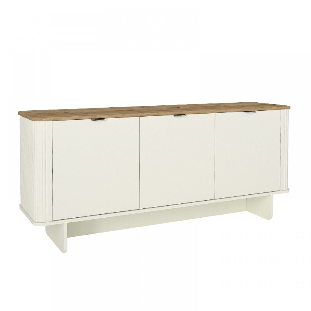 Μπουφές Bohema Megapap χρώμα ivory - sepet oak 180x47x76,6εκ.