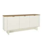 Μπουφές Bohema Megapap χρώμα ivory - sepet oak 180x47x76,6εκ.