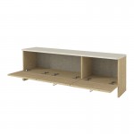 Έπιπλο τηλεόρασης Rebel Megapap χρώμα rota oak - sandstone 150x35x45εκ.