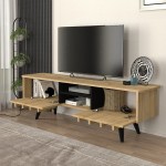 Έπιπλο τηλεόρασης Gemma Megapap χρώμα sepet oak 150x35x46,7εκ.