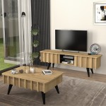 Έπιπλο τηλεόρασης Gemma Megapap χρώμα sepet oak 150x35x46,7εκ.