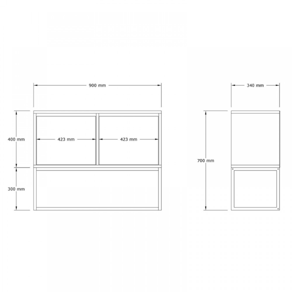 Κονσόλα - Μπουφές Zermat Megapap χρώμα μπεζ travertine - χρυσό 90x34x70εκ.