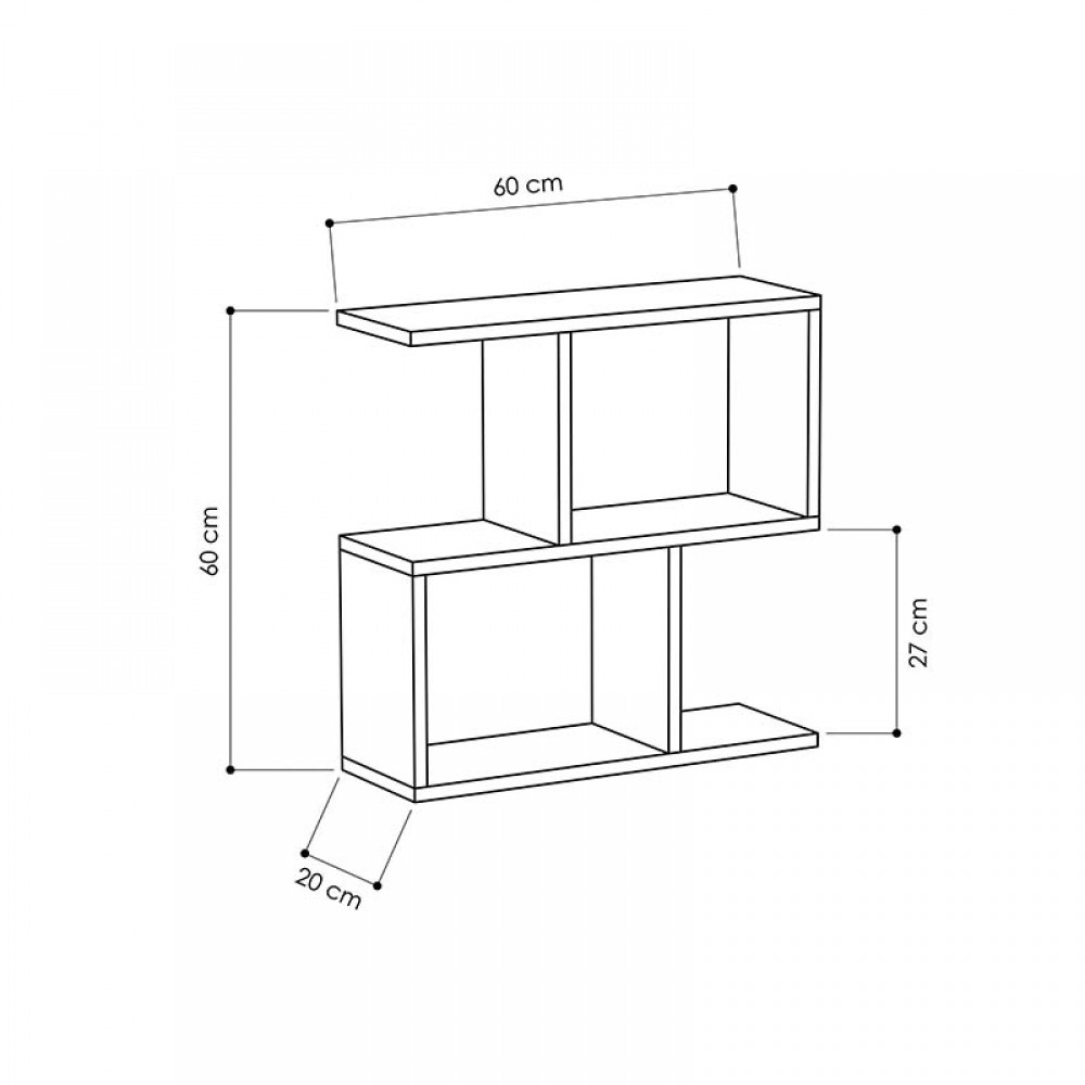 Βοηθητικό τραπέζι Homemania pakoworld χρώμα φυσικό 60x20x60εκ