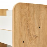 Ραφιέρα Seagull pakoworld φυσικό-λευκό mdf 57x34x70εκ