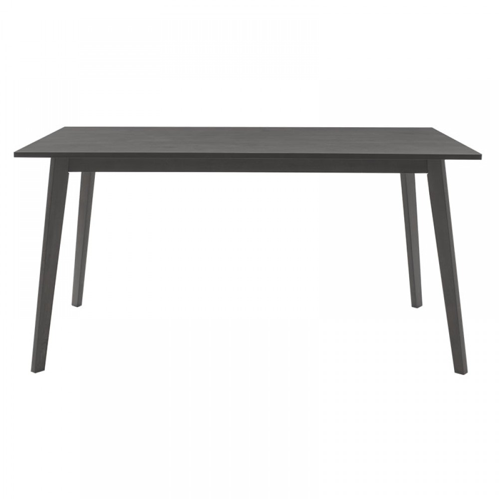 Tραπεζαρία Benson - Toto pakoworld σετ 7τμχ rustic grey - ύφασμα γκρι 150x90x75εκ