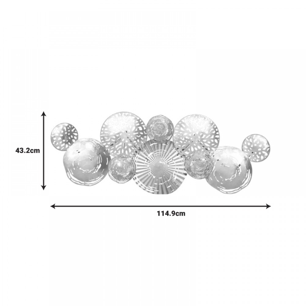 Διακοσμητικό τοίχου Dille Inart μέταλλο πολύχρωμο 114.9x4.4x43.2εκ